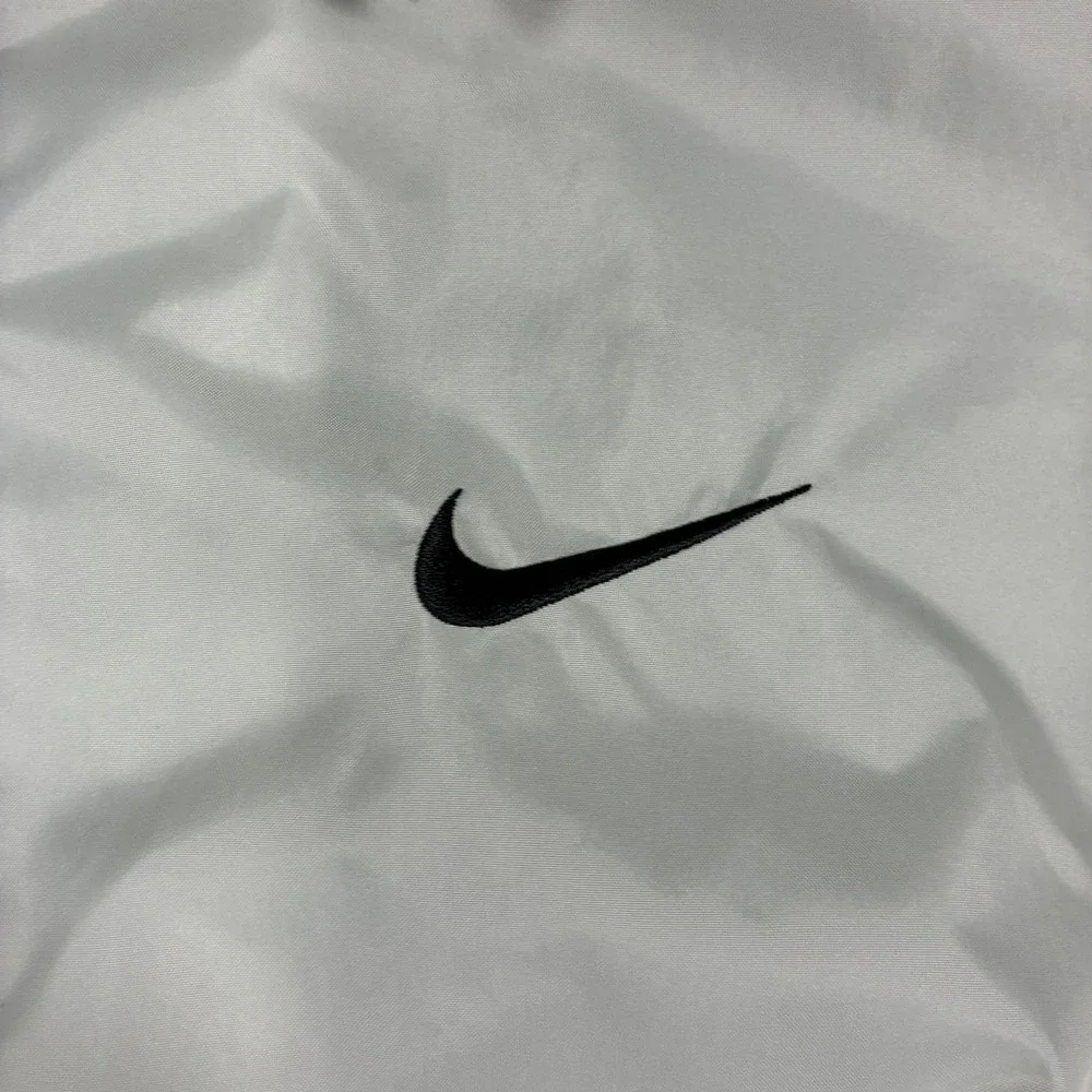 Vintage 90s Nike Windbreaker Jacket Gray Black Yellow Size Large Streetwear